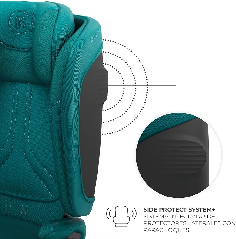 UNITY2 Silla de Coche I-size 100-150 cm, con Isofix hasta 12 años, Sistemas de Seguridad, Fácil de Limpiar, Transpirable, AIR FLOW, SPS+, H-GUARD, Verde