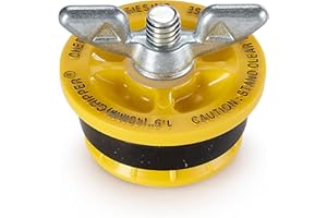 Cherne 270210 End of Pipe Gripper Mechanical Plug, Yellow