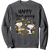 Peanuts - Happy Thanksgiving Charlie Snoopy Woodstock Sweatshirt