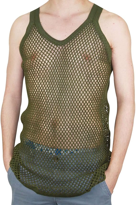 True Face Mens Mesh Casual Sports Gym String Vest Amazon.co.uk Clothing