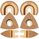 XXGO 6 Pcs Multi Tool Blades Carbide for Grit Grout Removal XG8510