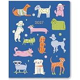 High Note 2027 Monthly Planner, 17-Month Planner: August 2026 &ndash; December 2027, 7.75" x 9.75", Furry Friends with Flexible Cover, Gold Foil, Project &amp; Goal Planning Pages