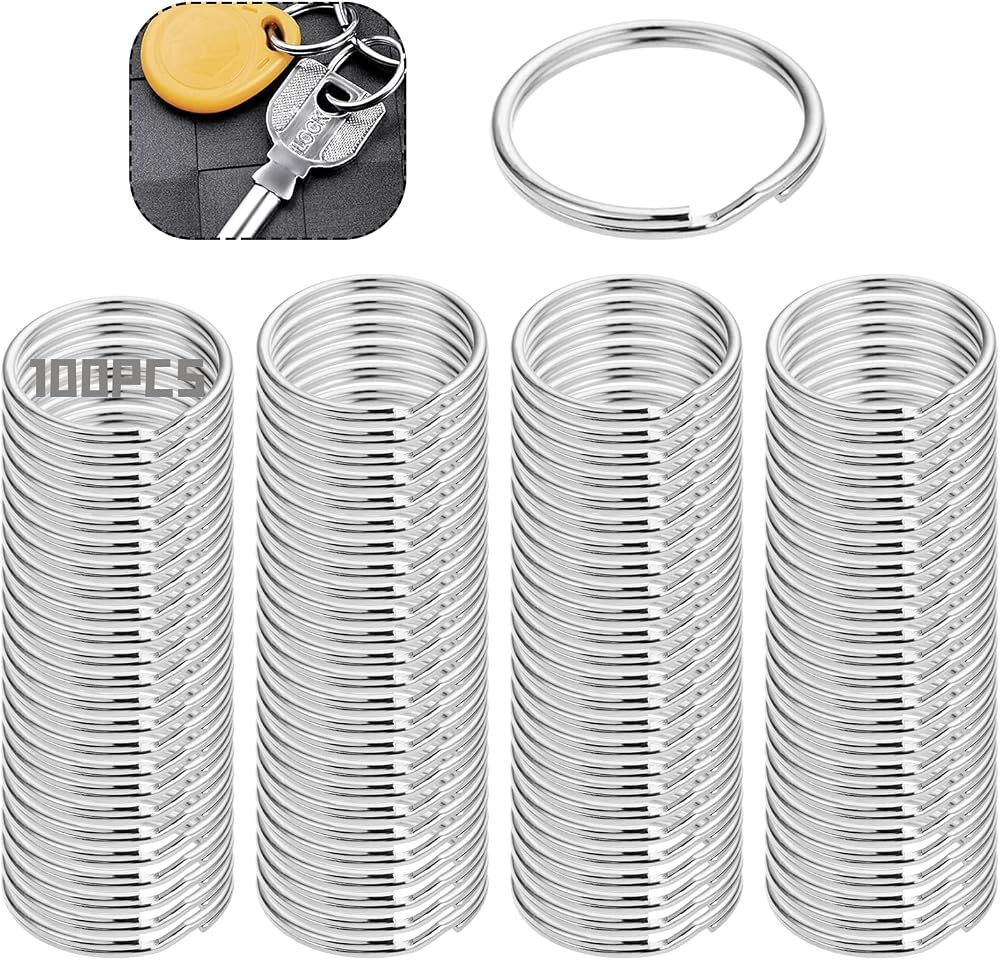 Bansusu 100PCS 2.5MM Split Keyring Rings for Crafts & Home Organization