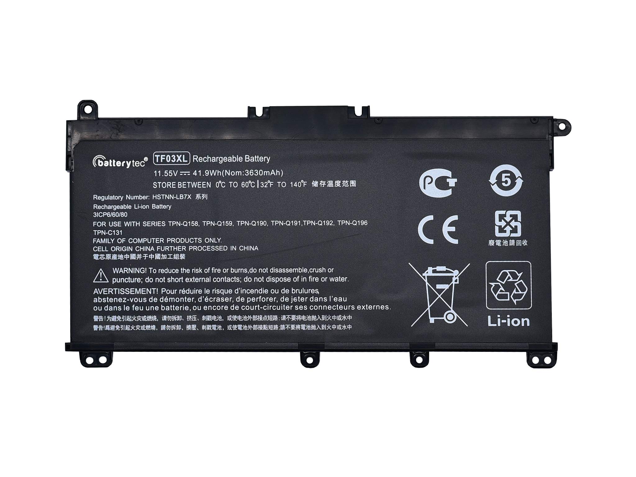 Batterie HP Pavilion 15-CC, 14-bf033TX, 14-bf108TX (Modèle TF03XL