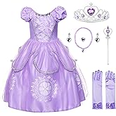 JerrisApparel Girls Princess Costume Floor Length Christmas Party Dress up