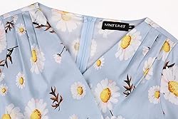 MINTLIMIT Women's Half Sleeve Crossover V Neck