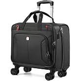 star cloud Rigid Frame Rolling Laptop Bag on Wheels, Rolling Briefcase with USB &amp; Type-C Charging Port,Water Resistant Rolling Computer Bag for 17.3 Inch Laptop, Work Travel and Business