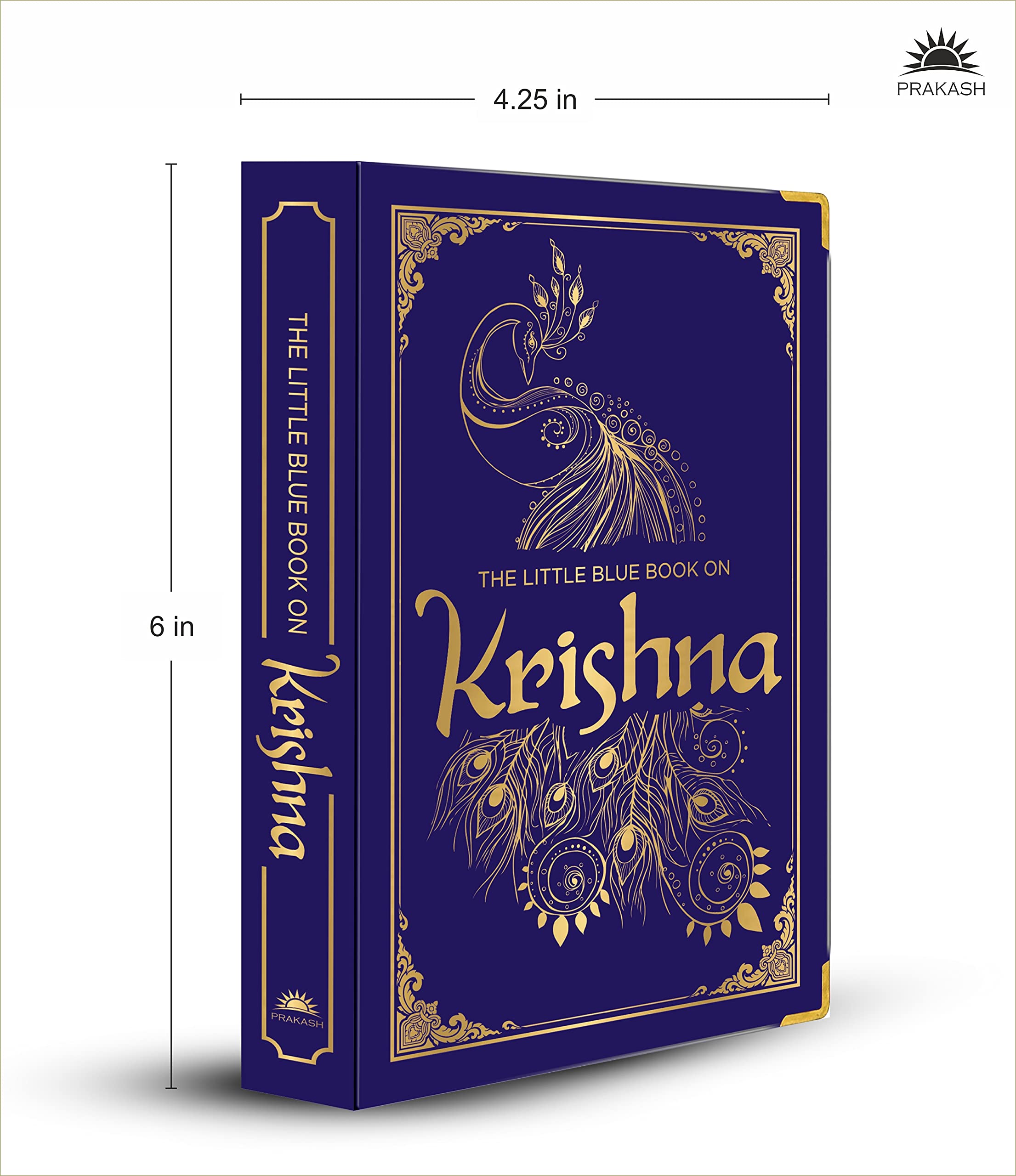 The Little Blue Book on Krishna: (Deluxe Silk Hardbound)