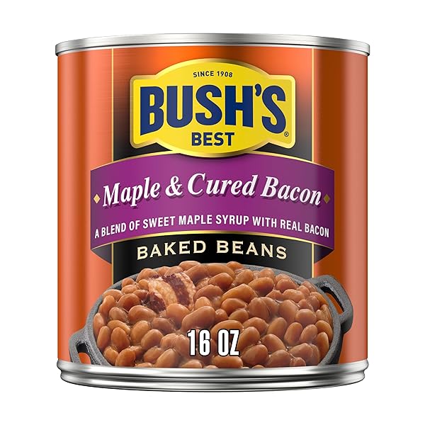 BUSH’S CANNED MAPLE CURED BACON BAKED BEANS (PACK...