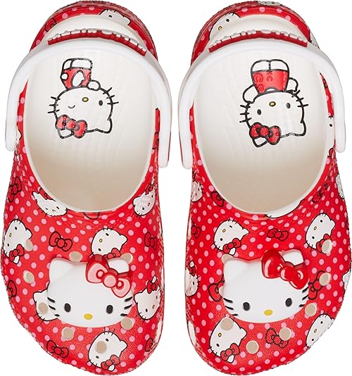 Crocs Unisex-Child Classic Hello Kitty Clog, Multi, 6 UK Child
