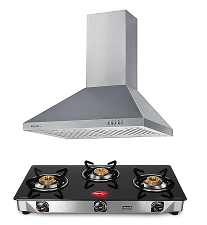 Buy Pigeon By Stovekraft Sterling Dlx 60cm Chimney And Smart 3