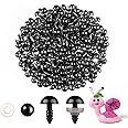 MUCUNNIA 200pcs 10mm Safety Eyes for Amigurumi with Washers Plastic Black Safety Eyes for Crochet Craft Safety Eyes for DIY H