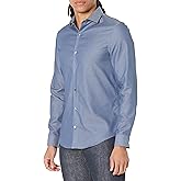 Calvin Klein Mens Dress Shirt Xtreme Slim Fit Non Iron Herringbone