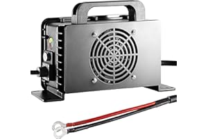 Eliumsync 1500W Lithium Battery Charger 48V20A 58.4Volt 20AMP 16S LiFePo4 O-Type Terminal-M8 EZGO, Club Car, Yamaha Golf Carts