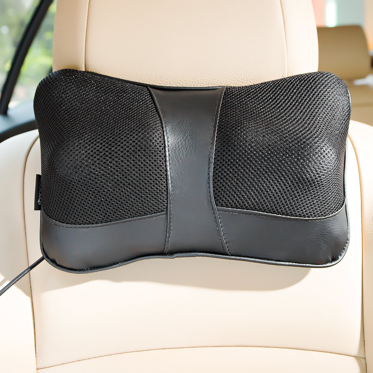 Shiatsu Pillow Massage,Neck Pillow Massager,Deep Kneading Massage with Heat,Neck,Shoulder & Back Massager for Home/Car/Office/Travel