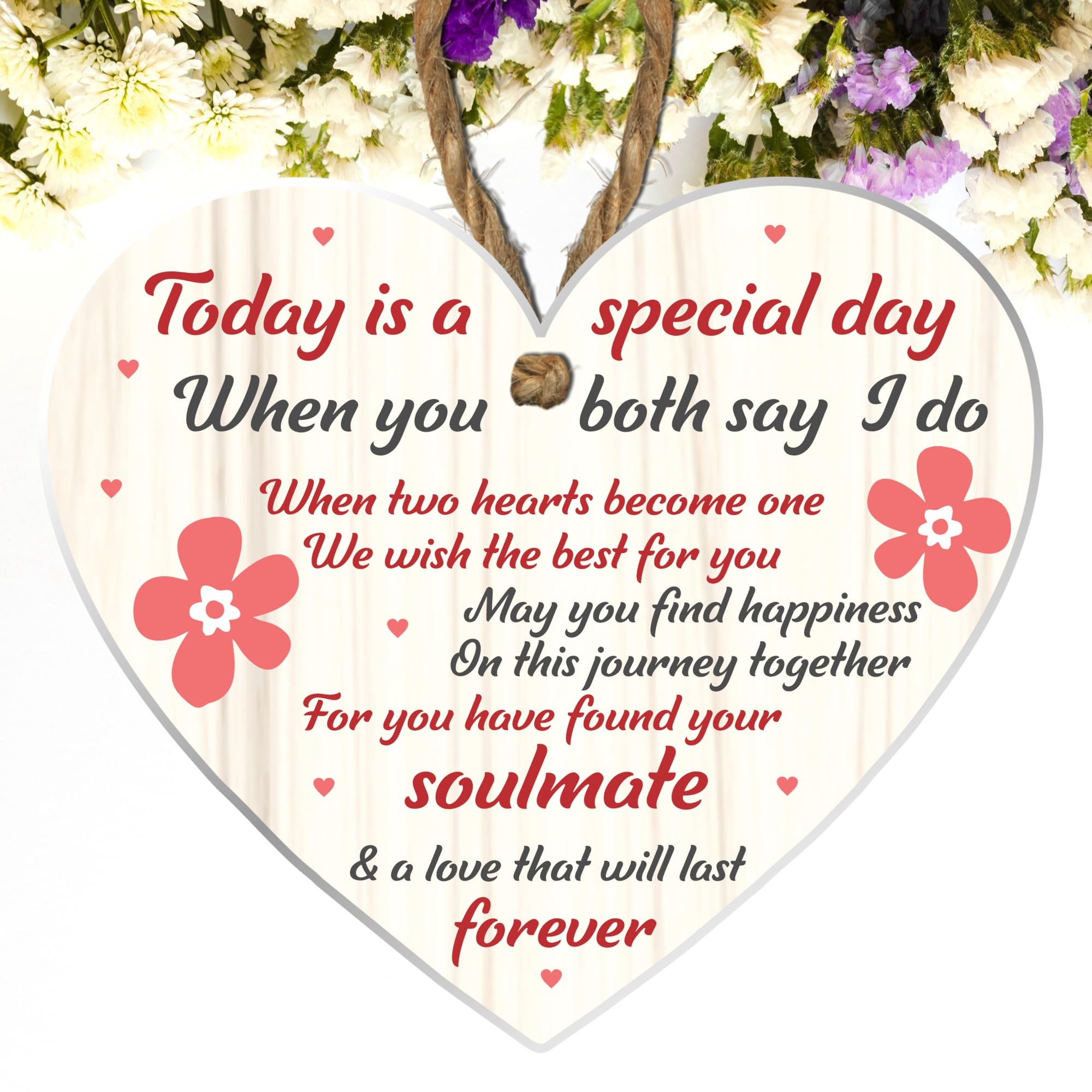 Mr and Mrs Wedding Gift Acrylic Heart Plaque - Bride and Groom Keepsake Soulmate Gift: A Keepsake to Celebrate Love - Perfect for Weddings, Anniversaries, & Special Occasions (ACRYLIC)