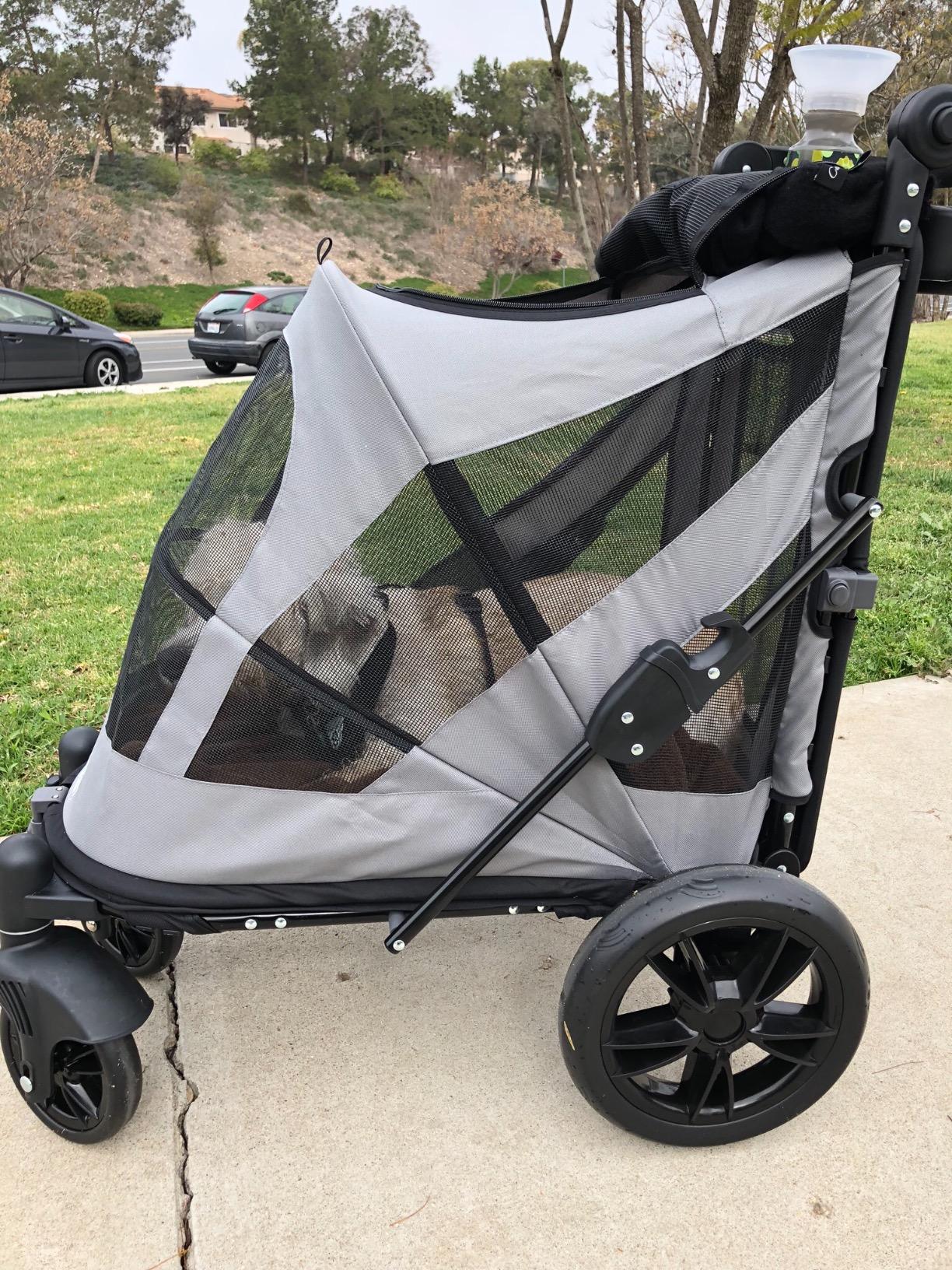 33/mo Finance Pet Gear NOZip Pet Stroller with Dual Entry, Push