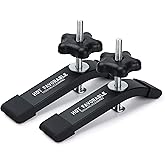 Hot Favorable Aluminum T-Clamps, 6-3/8" Length x 1-1/4" Width, for Woodworking and Fine Sandblasting Clamps, Black Anodized, 