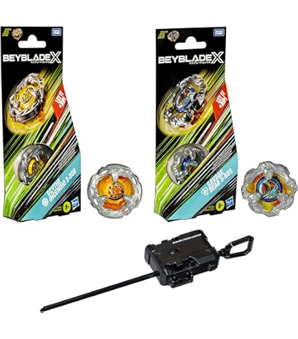 Set De Toupies De Combat X (Beyblade) - Buster Dran UX Attack Type Avec Lanceur à Corde X, Compatible Série X, Pour Enfants à Partir De 6 Ans