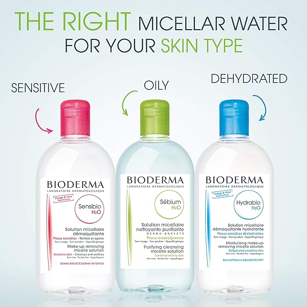 BIODERMA – SÉBIUM H2O – MICELLAR WATER – CLEANSING AND MAKE-UP REMOVING – FOR COMBINATION TO OILY SKIN 33.4 FL OZ