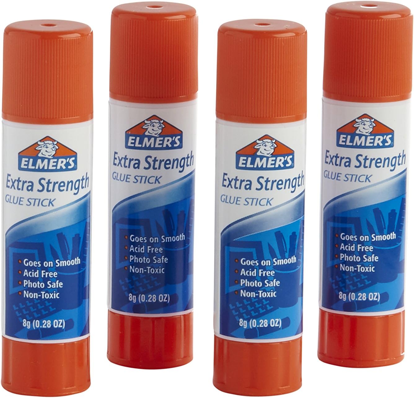 Elmer's Extra Strength Glue Sticks, 0.88 Ounces, 12 Count : Office Products