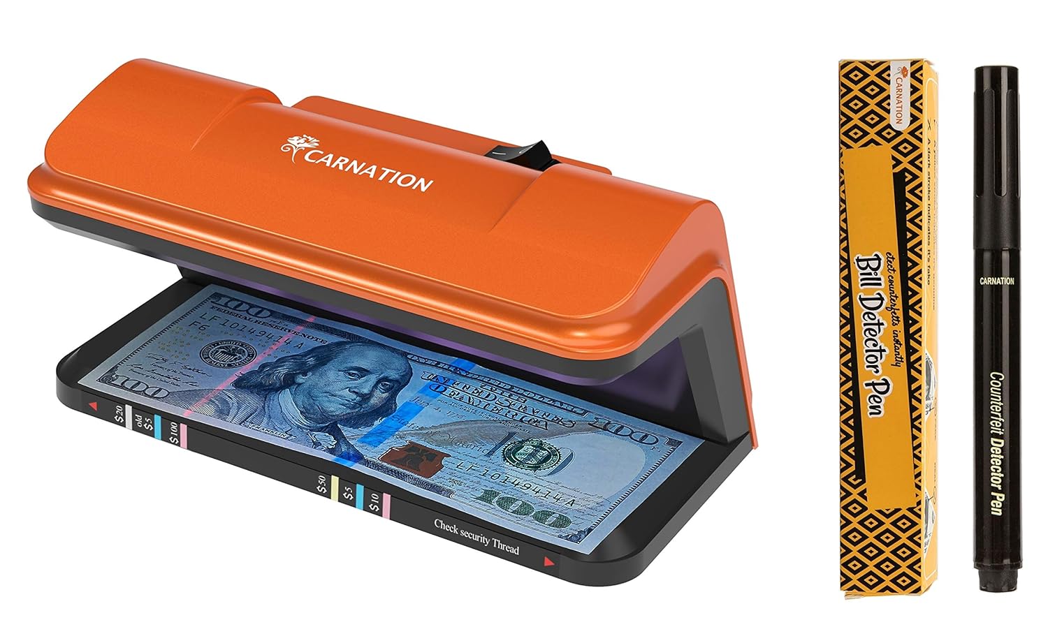 Amazon.com: Detector de billetes de clavel | Verificador de ...