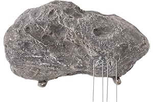 Fake Rock for Outdoor Garden Landscape Décor - Durable Faux Rock - 11.5 x 7.5 x 5.5 Inches