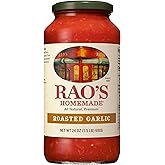 Rao's Homemade Tomato Sauce | Roasted Garlic | 24 oz | Versatile Pasta Sauce | Carb Conscious, Keto Friendly | All Natural, P