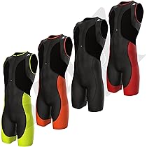 Sparx Triathlon Suit – Men's Cycling & Tri Skin Suit For Swim Bike Run, Red, Size XL