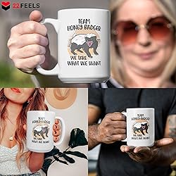 22Feels Large Team Honey Badger Gift Funny Men