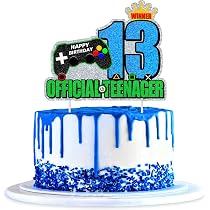 Amazon.com: 1Pcs Video Game 13th Official Teenager Cake Topper ...