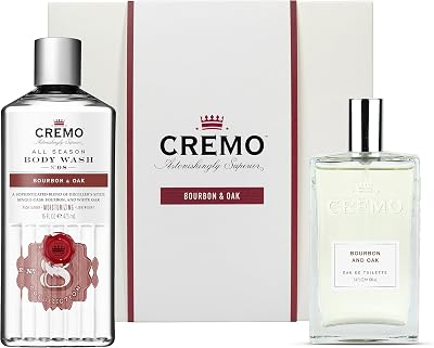 CREMO Bourbon & Oak Gift Set 100ml EDT & 473ml Shower Gel Men