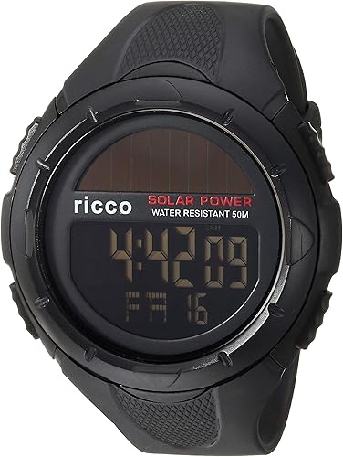 men's solar digital watch