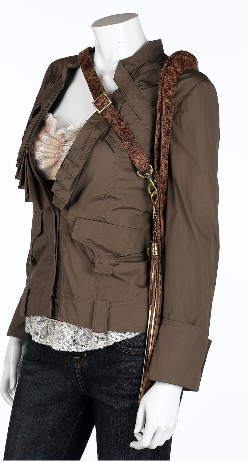 la rue distressed studded shoulder bag