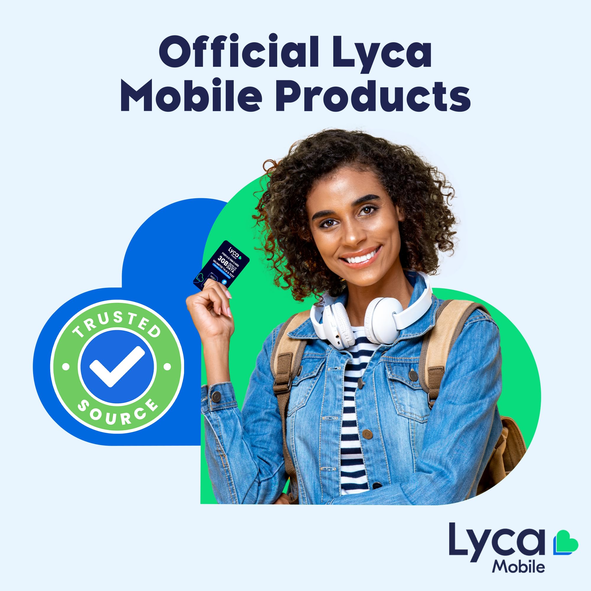 Lycamobile 30 Day USA Prepaid SIM Card with 12GB High Speed 4G LTE/5G Data with Hotspot, International Talk & Text to 100+ Countries, Quick Activation, Triple-Cut US Mobile SIM Card for Cell Phones