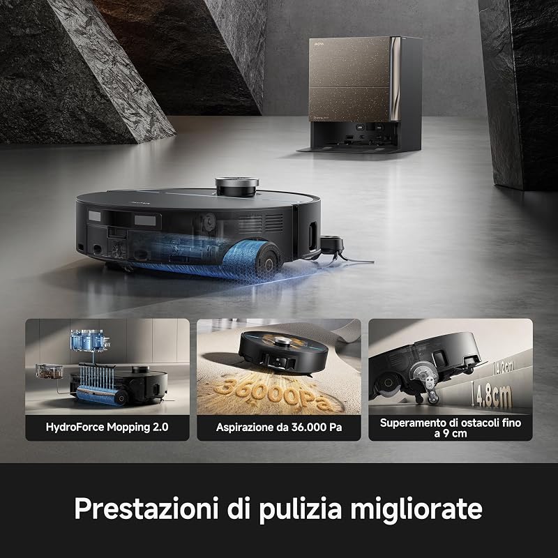 Z70 Ultra Roller Complete Robot aspirapolvere, Nero