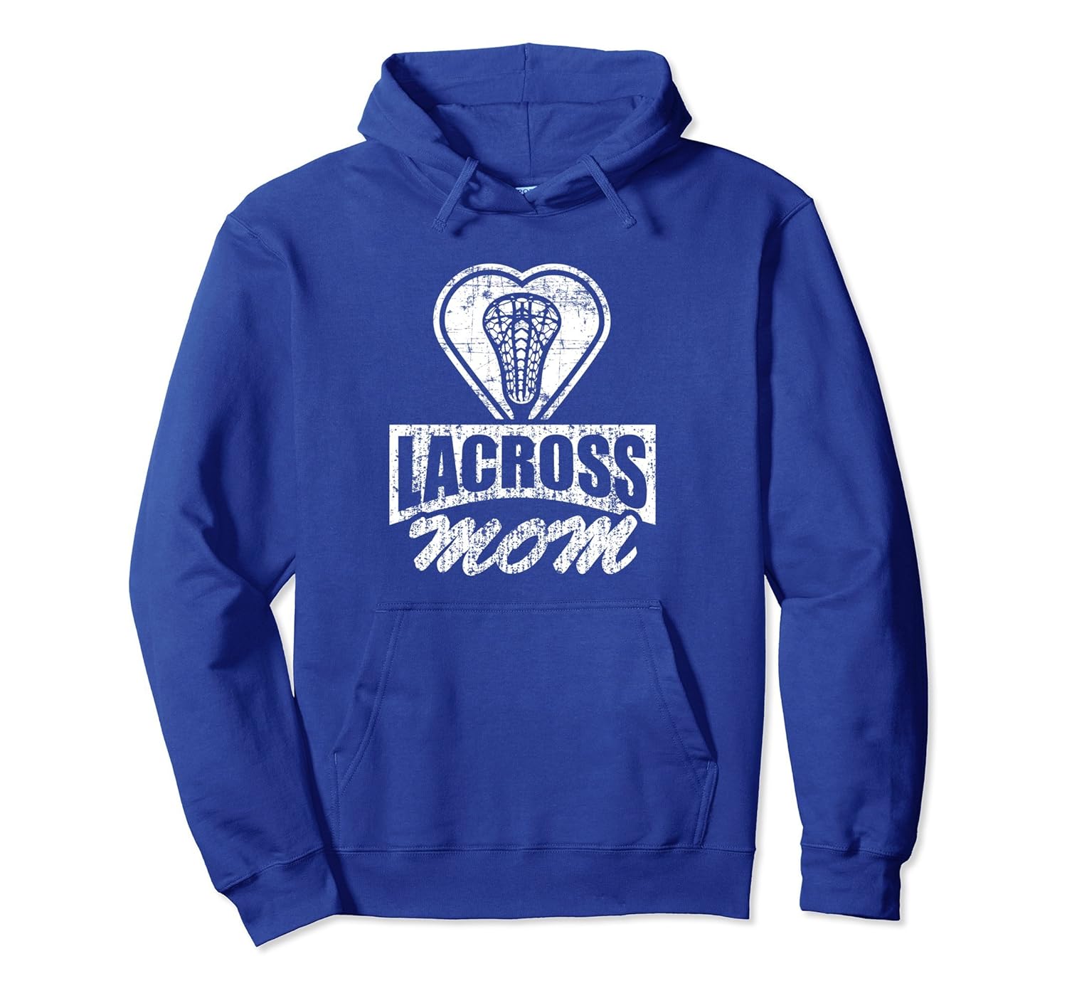 Lacross Mom Hooded Sweatshirt Mothers Distressed Hoodie Gift-anz