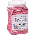 Sweet Eva’s BABY PINK PEARLIZED SPRINKLES-CAKE DECORATING JIMMIES, CUPCAKES,COOKIES, AND CAKES TOPPER, BULK CANDY, LARGE 1.5 LBS. DAIRY FREE, GLUTEN FREE, EGG FREE, VEGAN, SOY FREE, NUTS FREE, KOSHER