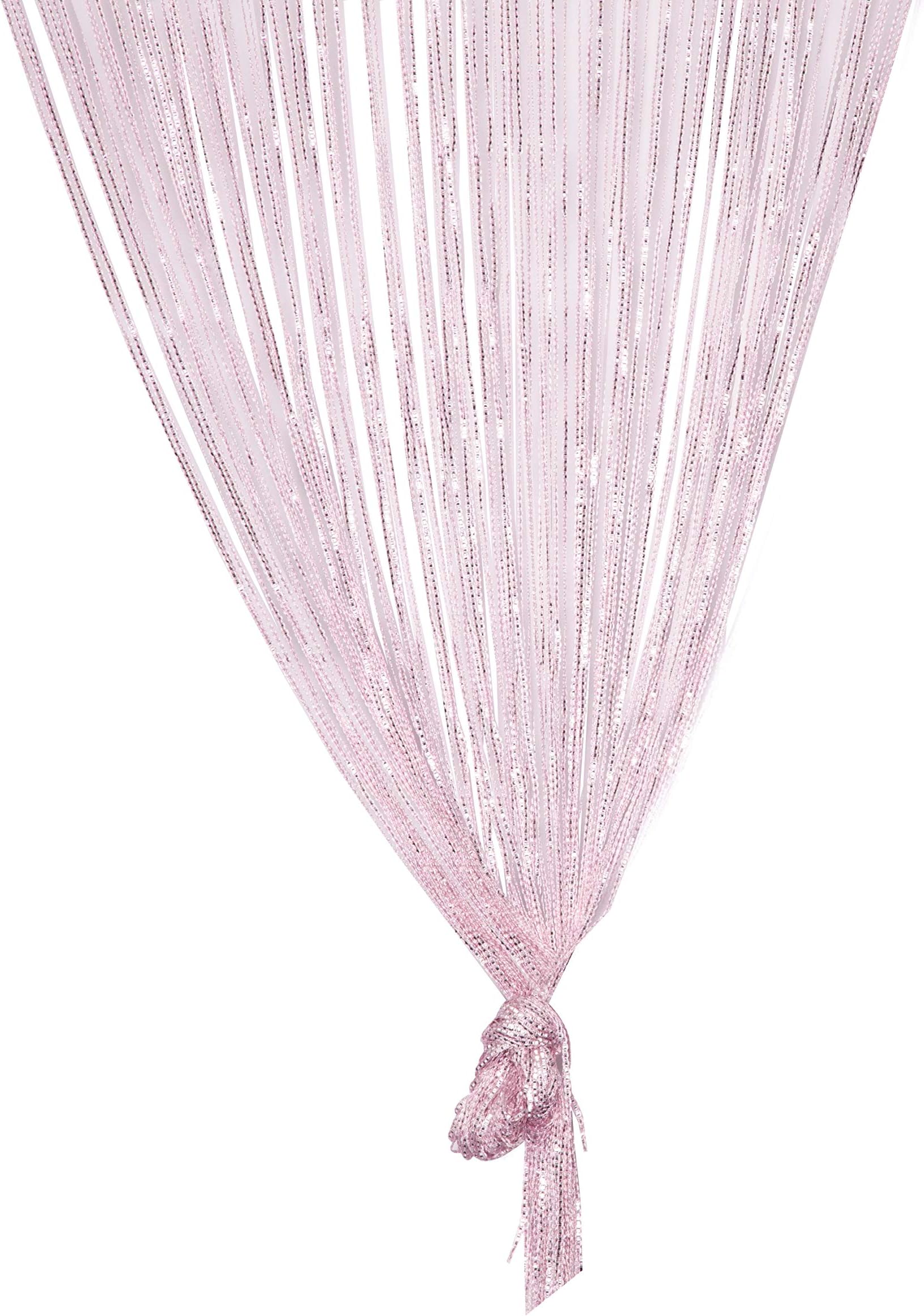 TRIXES String Dew Drop Curtain - Glitter Tassel - Pink - Door or Window Panel - Total Size 90 x 200cm - Perfect as Fly…