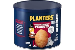 PLANTERS Sweet 'N Crunchy Peanuts, 10 oz. can (Pack of 6)