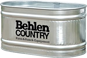 Behlen Country RE224 Galvanized Steel Round End Stock Tank, Approximately 90 Gallons