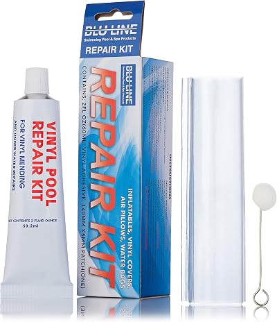 Blu Line Inflatable Spa Repair Kit Vinyl Adhesive Patch Set 2 fl oz