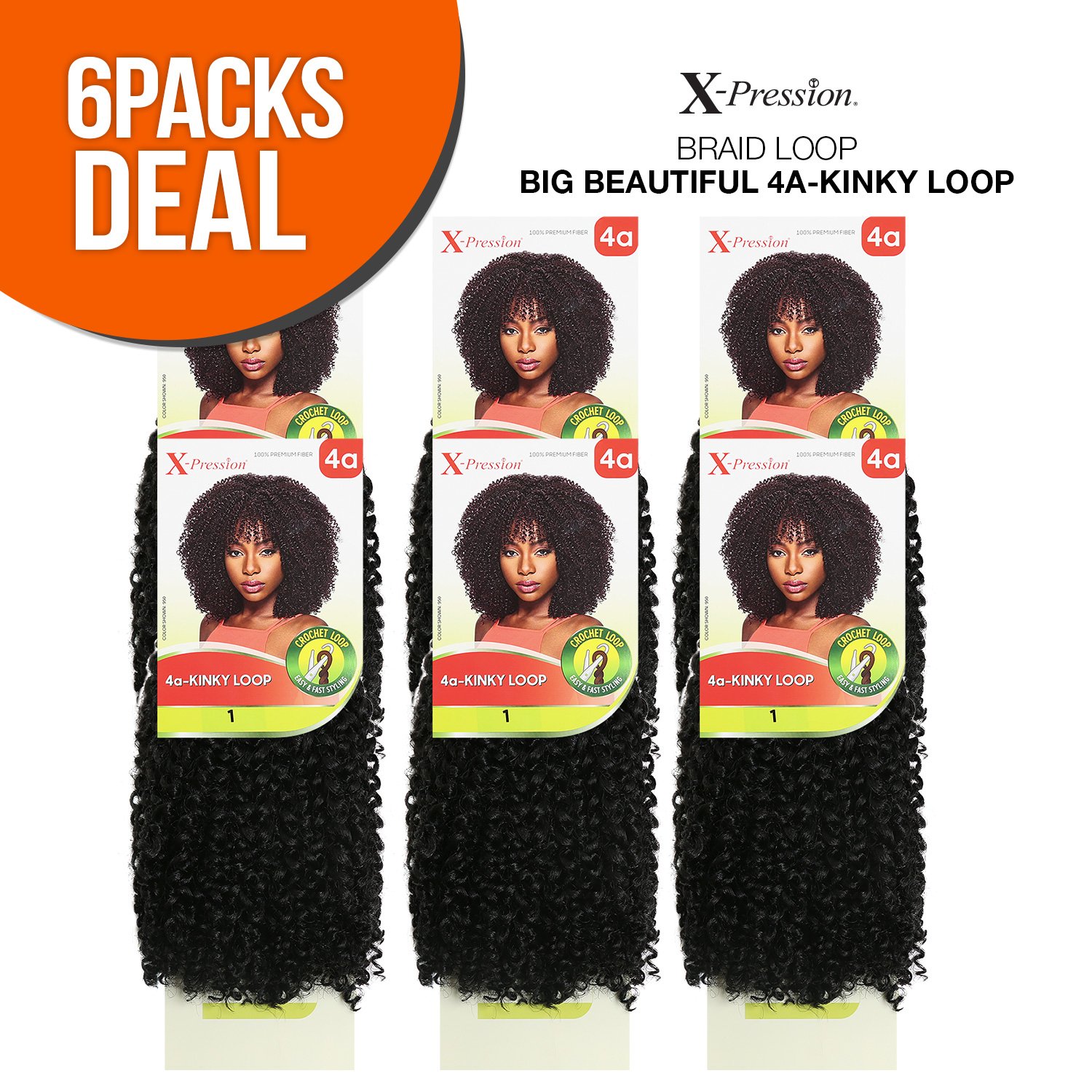 4a kinky loop crochet Clearance