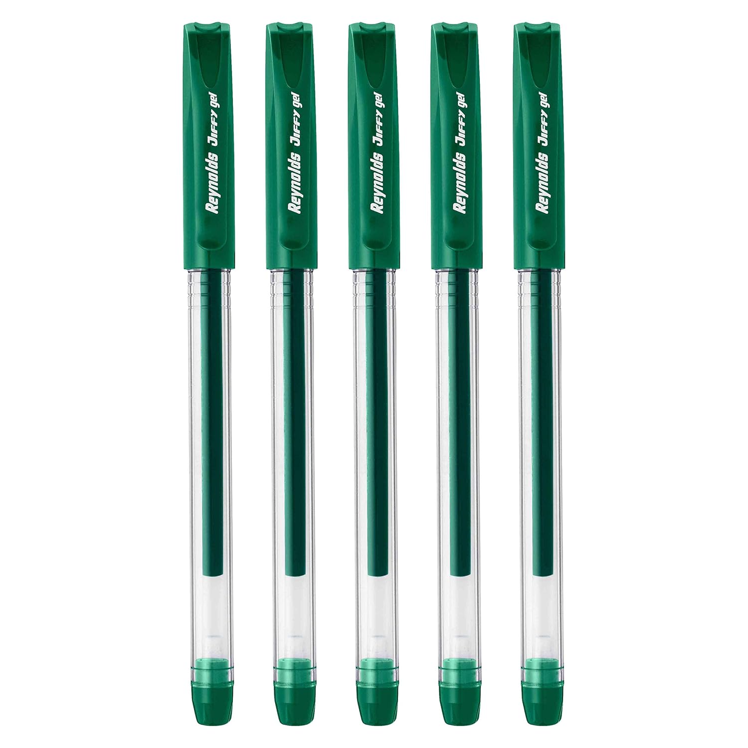 Reynolds Jiffy 0.5mm Needle Point Gel Pens Pack of 40 (Green) Amazon