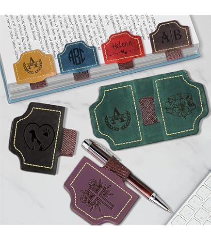Marque-page Magnétique En Cuir Avec Porte-stylo - Personnalisable - Cadeau Pour Lecteurs