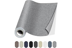 Lifeshoon Linen Repair Patches, Self-Adhesive Fabric Patches, Large Linen Repair Tape for Sofa, Couches, Furniture, Chair, Clothing(3.5X78 inch, Grey)