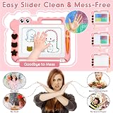 AiTuiTui Dinosaur Magnetic Drawing Board for Kids Pink 3-7 Mess Free view 4