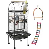 Sinopet 68'' Large Parrot Cage, Large Bird Cages for Parrots,Conure Cage for Birds, Cockatiel Cage with Play Top,Feeders,Slide-Out Tray,Seed Catcher,Birdcage Toys for Cockatoo,African Grey,Lovebird