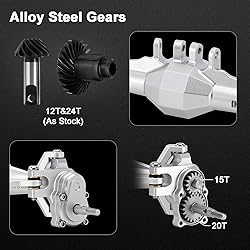 INJORA +5mm Diamond Portal Axles with Lay Down