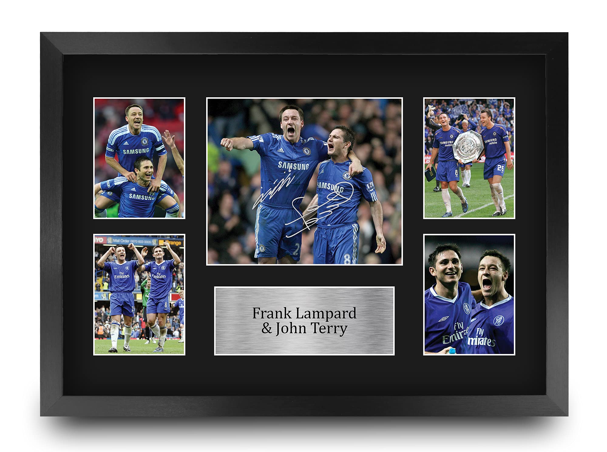 HWC Trading FR A3 Lampard & Terry Printed Memorabilia Signed Autograph Photograph Display for Football Fans and Supporters - A3 Framed — image 1
